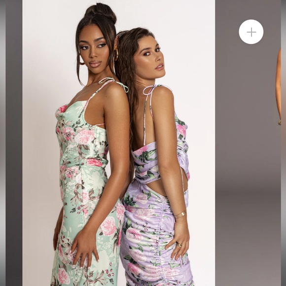 Milan Adjustable Side Rouche Floral Skirt Set - Picture 9 of 9